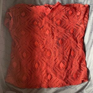 Blood orange Zara shirt with cami attached inside